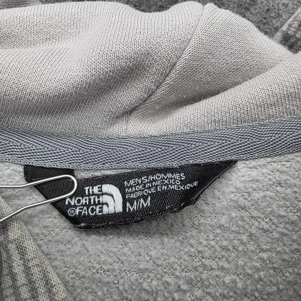 The North Face Hoodie Mens Medium Gray Fleece Pullover Kangaroo Pocket NF0A3MCA